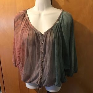 American Rag Tie Dye Blouse size Small